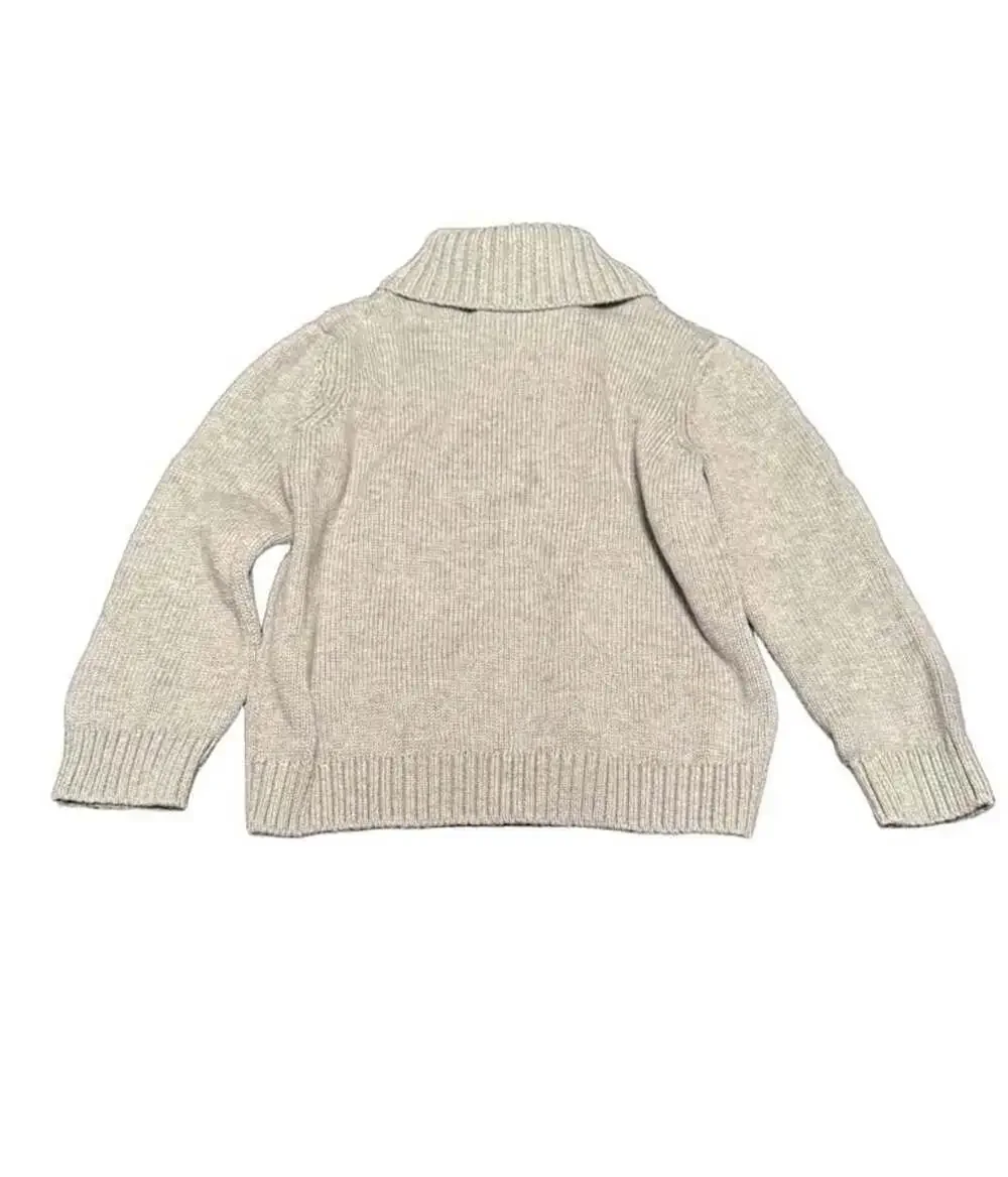 Gymboree Gray Cable Knit Turtleneck Cotton Sweater Size 2T boys NWOT